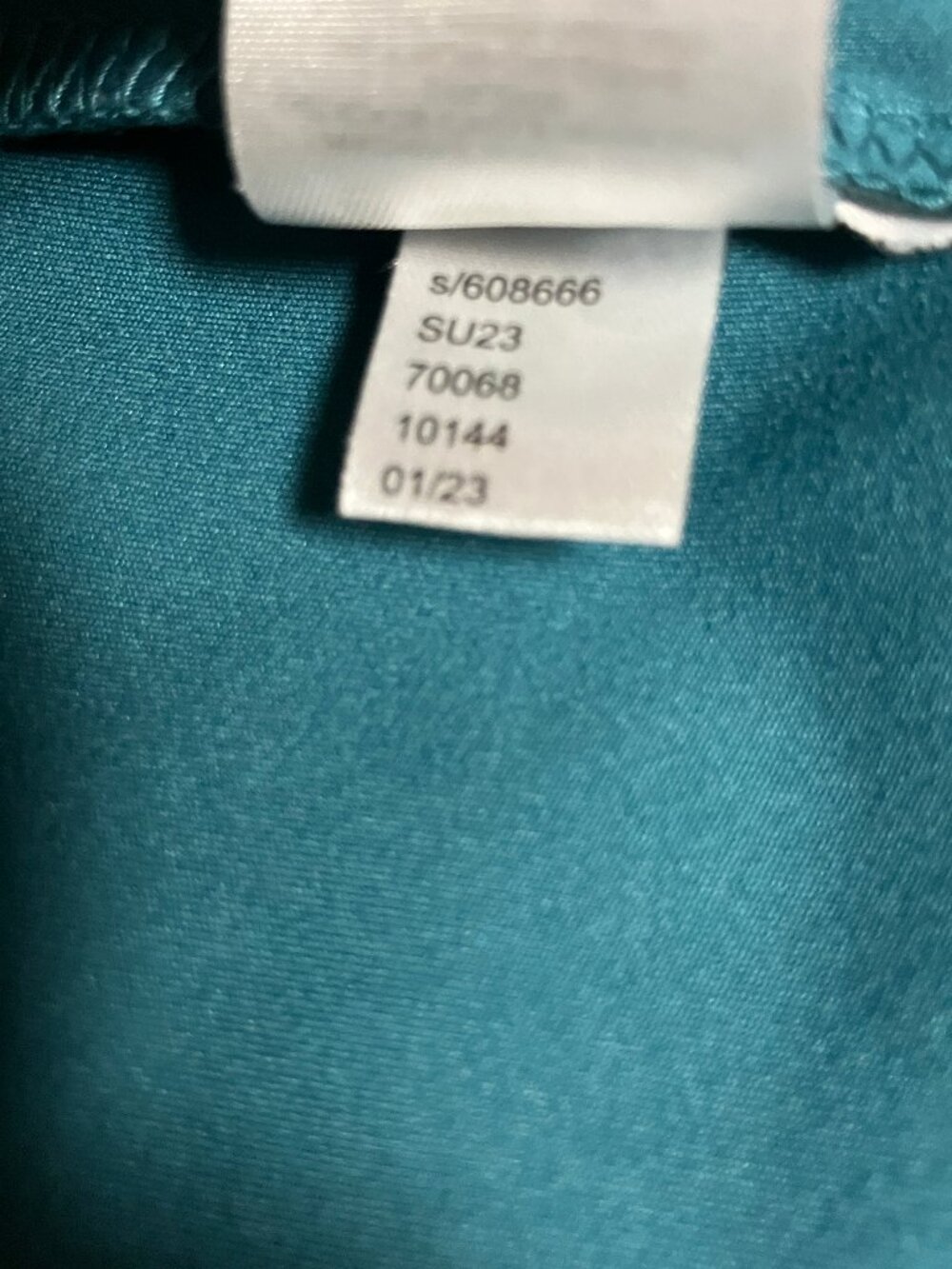 Lou & Grey Luvstretch Drawstring Pockets Tank Dress Teal, Size Large, Drawstring - Picture 6 of 6